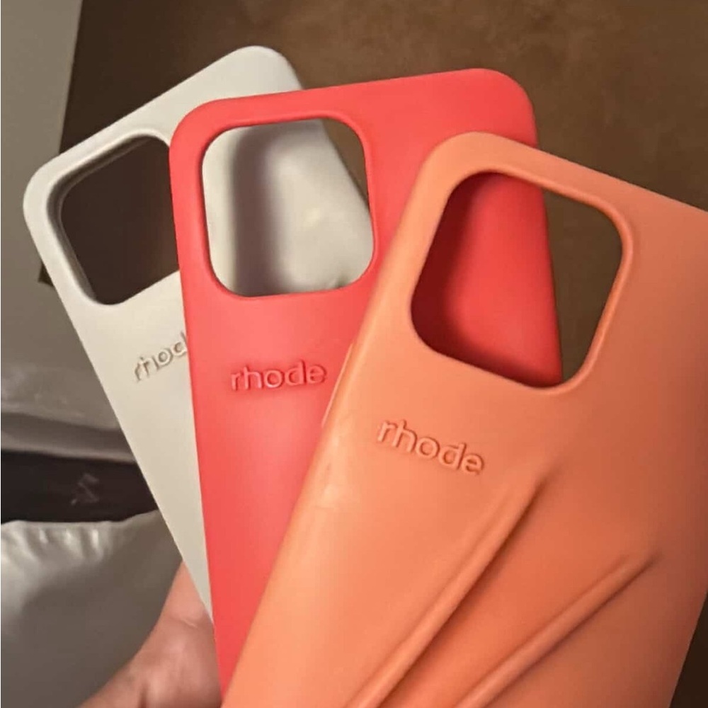 RHODE Guava Spritz Peach Pit Original Silicone iPhone Cases